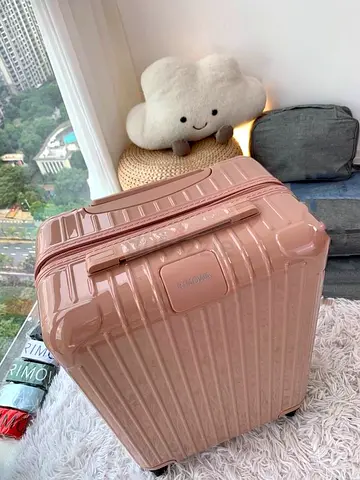 Pink Rimowa Essential cabin suitcase