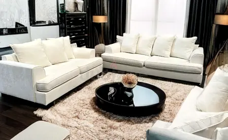 5 seater the one brand white color sofa