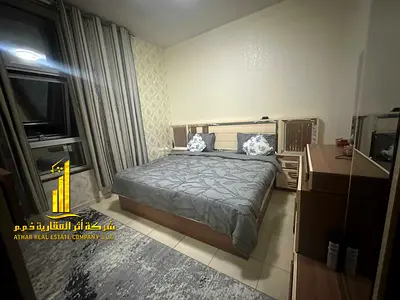 ببلكونه إطلالة بحريه مميزة شقة غرفه وصالة مفروشه بالكامل فرش جديد راقي جدا بموقع مميز جدا شامله جميع الخدمات مع جيم، مسبح، باركينج خاص