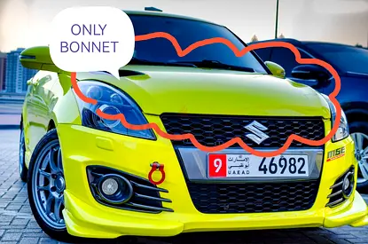 Suzuki Swift Sport MSE Japan painted Carbon Fiber Bonnet
