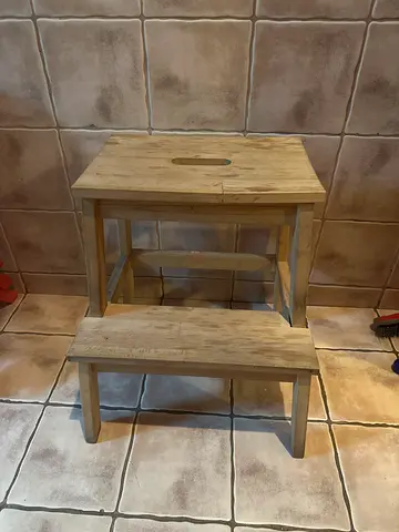 Small wooden kitchen Ladder