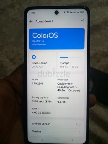 Mobile phone oppAx3