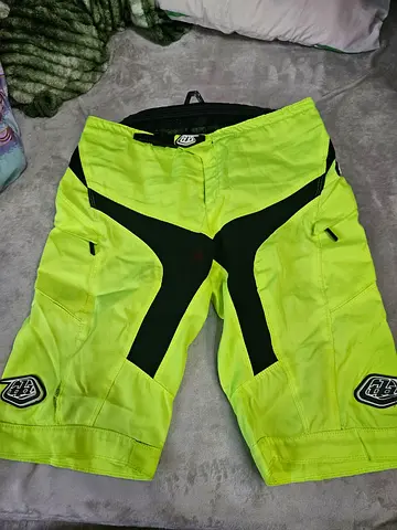 neon yello shorts