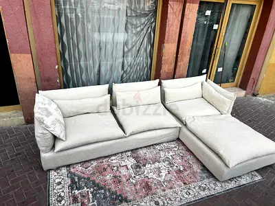 Marina home feather filled Sofa Beige