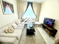 For monthly rent in Al Taawun area, a room and a hall with free internet