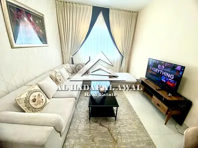 For monthly rent in Al Taawun area, a room and a hall with free internet