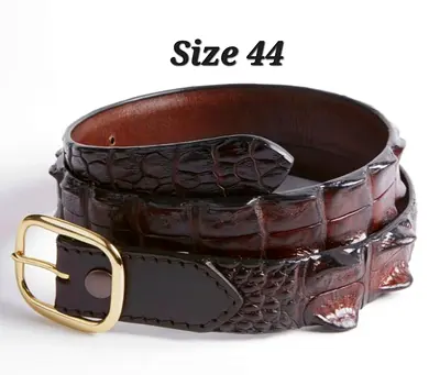 Genuine Australian Crocodile Hornback Belt Size 44
