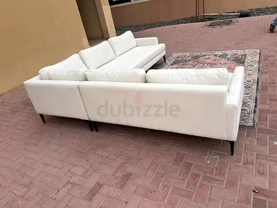 West Elm Corner Sofa Beige
