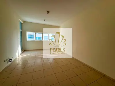One bedroom and living room in Ajman One Towers - 2 bathrooms, balcony, built-in wardrobes, and fre