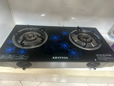 Krypton 2-Burner Glass Top Gas Stove - Good Condition
