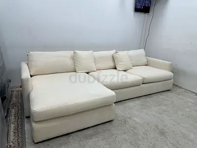 Almost like new condition crate&barrel lshape sofa