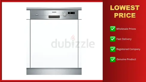 Siemens Dishwasher Built In 12 Place Setting Semi Integrated 1 Year Warranty
