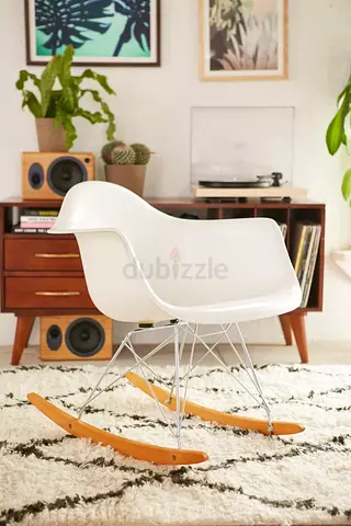 Modernica Fiberglass Arm Shell Rocking Chair (slight marks on arm rest)