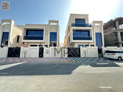 Villa with ( lift ) for sale|ajman|al zahia area|7 master rooms, majlis, hall, roof|freehold|price