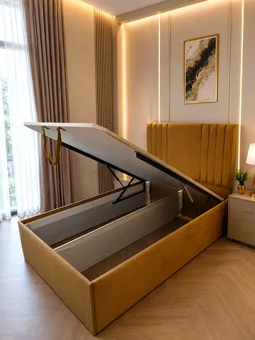 Double Bed Hydraulic Storage Size 120×190Cm