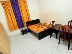 Fully furnished family room bathroom sharing with only one couples available in shabiya 10 ME10