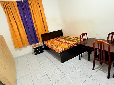 Fully furnished family room bathroom sharing with only one couples available in shabiya 10 ME10