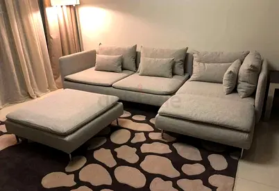 Almost Excellent condition IKEA Sodhremn L Shape Sofa Beige without ottoman