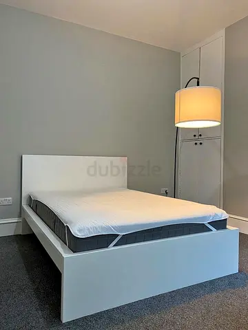 IKEA Queen White Malm bed frame with IKEA Queen Mattress