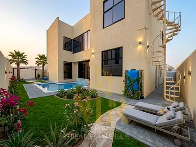 Luxury villa with a swimming pool, 5500 sq ft land area and 5000 sq ft built-up area, behind Boulevard Mall, Al Zahia, Ajman, for sale | Luxury villa