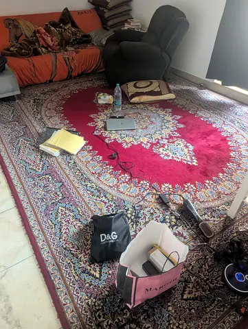 Large Persian-style Red Area Rug - Good Condition