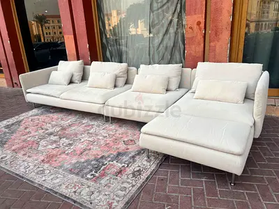Four Seater Ikea Sodhremn Sofa Beige