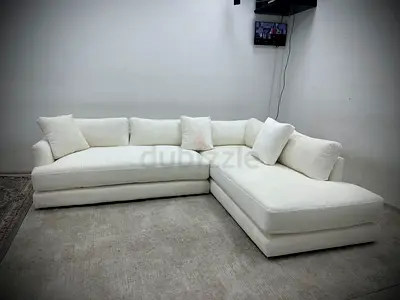 Like new condition west elm lshape sofa