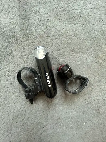 Cateye front and rear bike lights