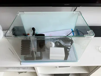 40cm curved aquarium with accessories