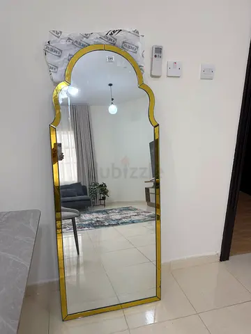 Large Leaner Floor Mirror 150cm x 60cm - Gold/Clear