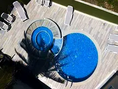Furnished studio apartment for annual rent in Orient Towers, Mina Street, Ajman, with gym, swimming