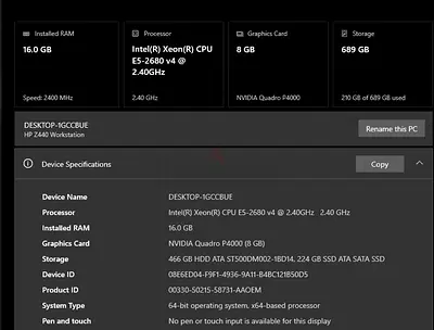 HP Z440 workstation Office pc used for servers and for gaming
