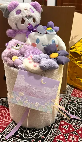 Soft pastel plush CROCHET Bouquet ideal for gifts or Home decoration