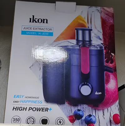 Ikon IK-JE05 Juice Extractor - 350W, Black (With Pulp Container)