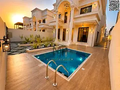 A quiet classic design villa on a 4350 sq ft plot with a pool and roof. The price includes property