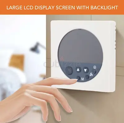 Smart Thermostat LCD Display Air Conditioner Controller, High Accuracy Temperature Sensor with Venti