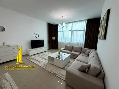 شقة فخمة غرفتين وصالة بعجمان - الكورنيش - ابراج الديوان - مفروشة فرش فندقى للايجار الشهرى
