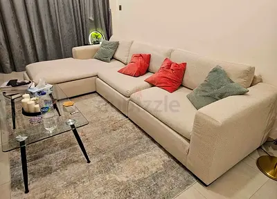 Selling Marina Home Feather filled L Shape Sofa Beige comfortable