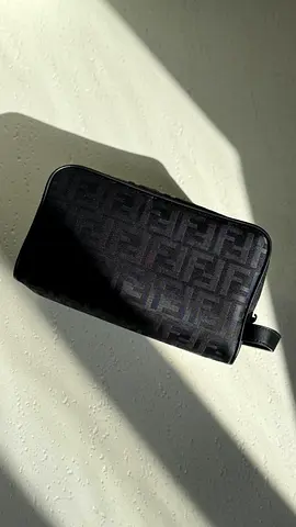 Black fendi FF pouch