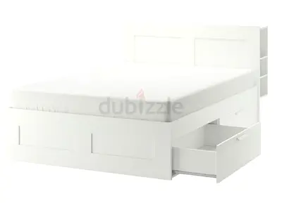 IKEA Brimnes double bed with headboard