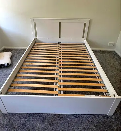 Ikea Queen size bed with mattress available in perfect condition