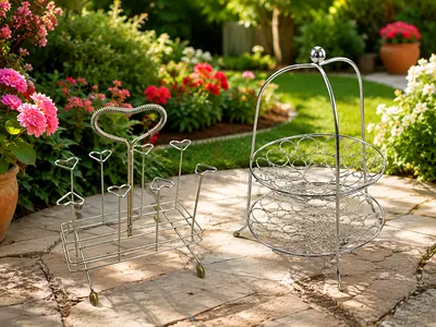 Fruit basket & glass stand Steel material Fixed price