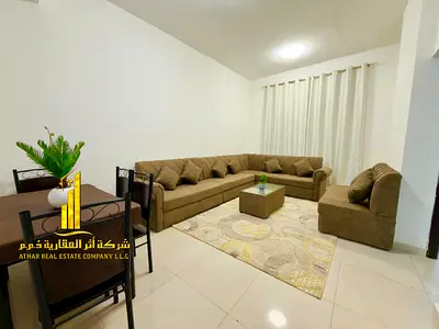 ✨ fully furnished one-bedroom apartment for monthly rent in Al Nuaimiya 1. Prime location opposite Al Ain Palace Hotel, near Al Ain Marke