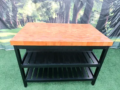 IKEA VADHOLMA Wooden Kitchen Island Counter