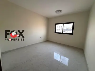Brand-new 1BR apartment for annual rent in Al Alia, Ajman. First tenant, spacious layout, open-view balcony, 2 bathrooms, AED 35,000, 6 payme