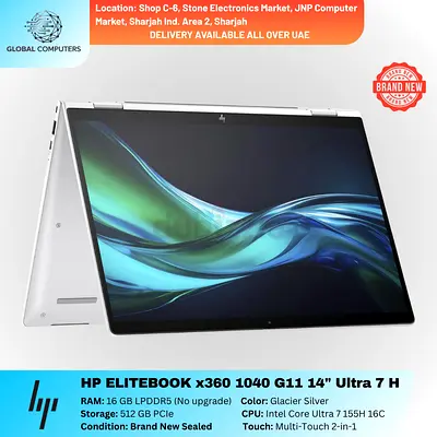 HP EliteBook x360 1040 G11 Core Ultra 7H 14" 16GB 512GB Multi Touch Brand New Sealed Box