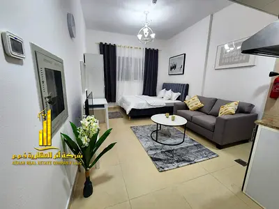 استوديو فاخر ثاني ساكن بمطبخ منفصل مع اطلاله مفتوحه✨عجمان ابراج الياسمين. للإيجار الشهري.الإيجار يشمل الفواتير والإنترنت وموقف
