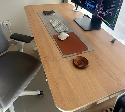 Ikea BEKANT desk, 160x80 cm, white stained oak veneer/white