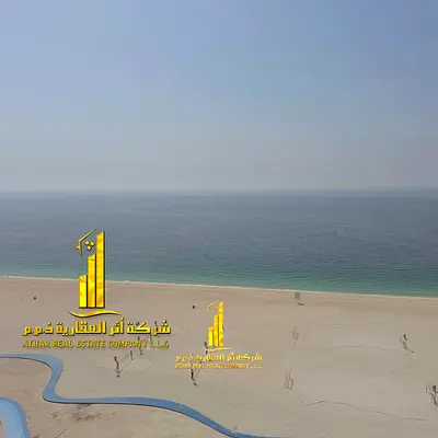شقة  غرفتين وصالة اطلالة بحرية مفروشة فرش جديد للايجار الشهرى بعجمان - الكورنيش - ابراج الريزيدنس
