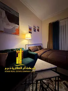 A golden opportunity! Luxurious, fully furnished studio apartment for monthly rent in Al Jurf 2, nex